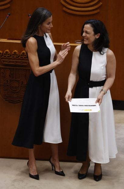 Letizia con Inmaculada Vivas Tes&oacute;n / GTRES