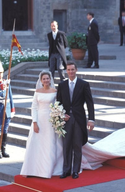 Cristina de Borb&oacute;n e I&ntilde;aki Urdangarin en su boda / GTRES