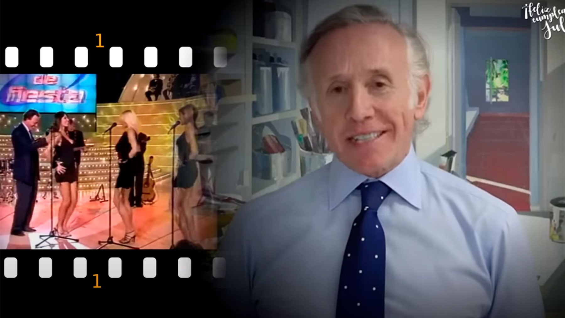 Eduardo Inda felicita a Julio Iglesias