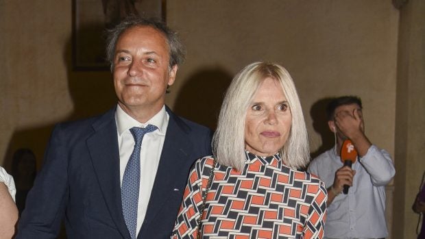 Eugenia Mart&iacute;nez de Irujo llegando al bautizo / GTRES