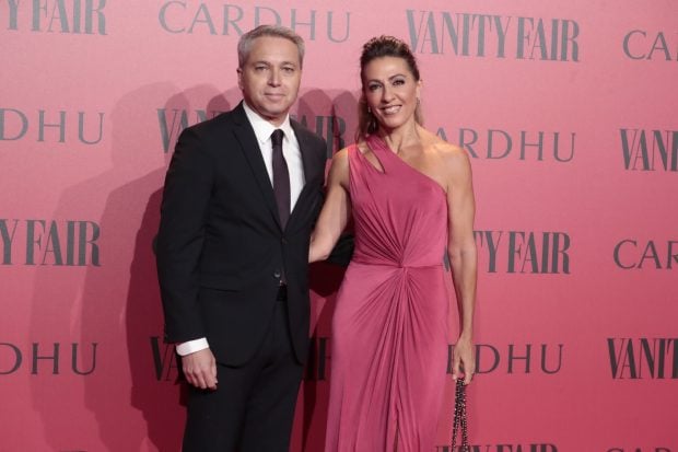 &Aacute;ngeles Blanco y Vicente Vall&eacute;s en los premios 'Vanity Fair' 2022/ Gtres