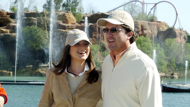 Ch&aacute;beli Iglesias y Christian Altaba en Port Aventura en 2006 / Gtres