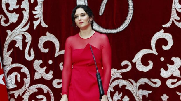 Isabel D&iacute;az Ayuso durante su investidura en 2021 / Gtres