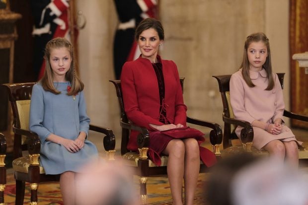 Leonor de Borb&oacute;n en la ceremonia del Tosi&oacute;n de Oro
