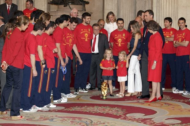 La princesa Leonor en la recepci&oacute;n del Mundial