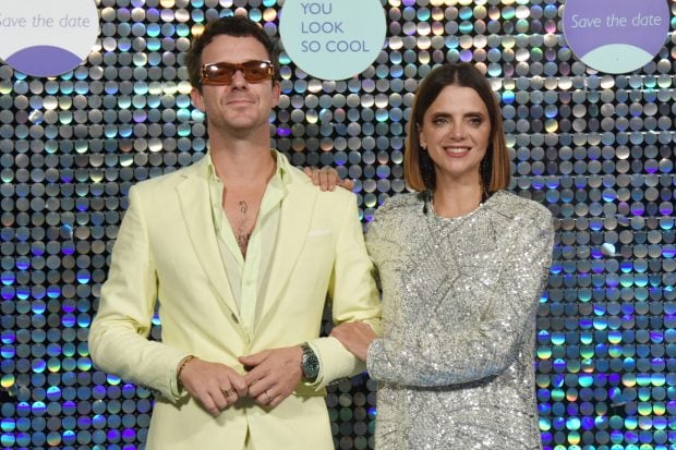 Macarena G&oacute;mez y Aldo Comas en la presentaci&oacute;n de 'Titila'/ Gtres