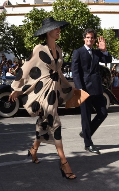 Los duques de Huéscar en la boda de la duquesa de Medinaceli