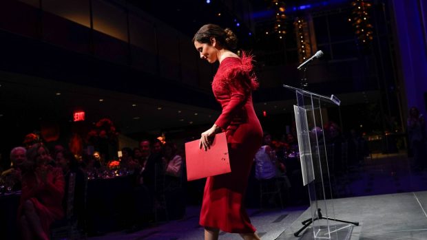Isabel D&iacute;az Ayuso durante la II Gala del Teatro Real en Nueva York / Gtres