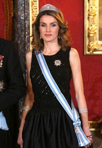 Letizia diadema boda, Letizia tiara Sof&iacute;a, Letizia gala, 