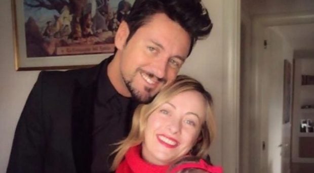 Andrea Giambruno con la madre de su hija / Redes Sociales