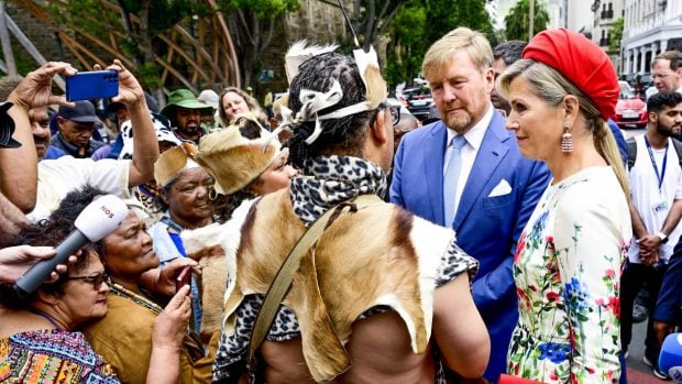 M&aacute;xima de Holanda, Guillermo de Holanda, Reyes de los Pa&iacute;ses Bajos Sud&aacute;frica,