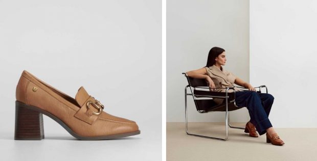 Los mocasines de tac&oacute;n de Fosco que tiene Merkal perfectos para llevar con cualquier look vaquero