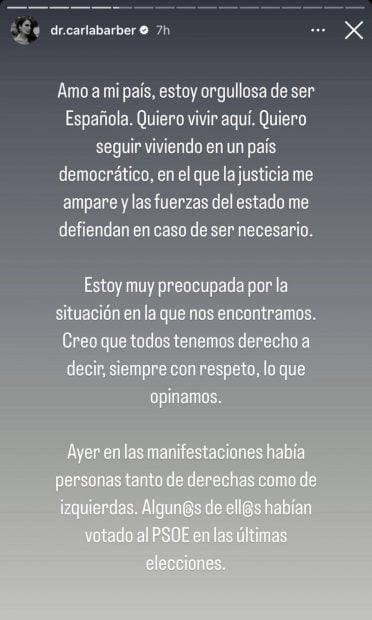 Carla Barber Amnist&iacute;a, Carla Barber Instagram, Carla Barber 