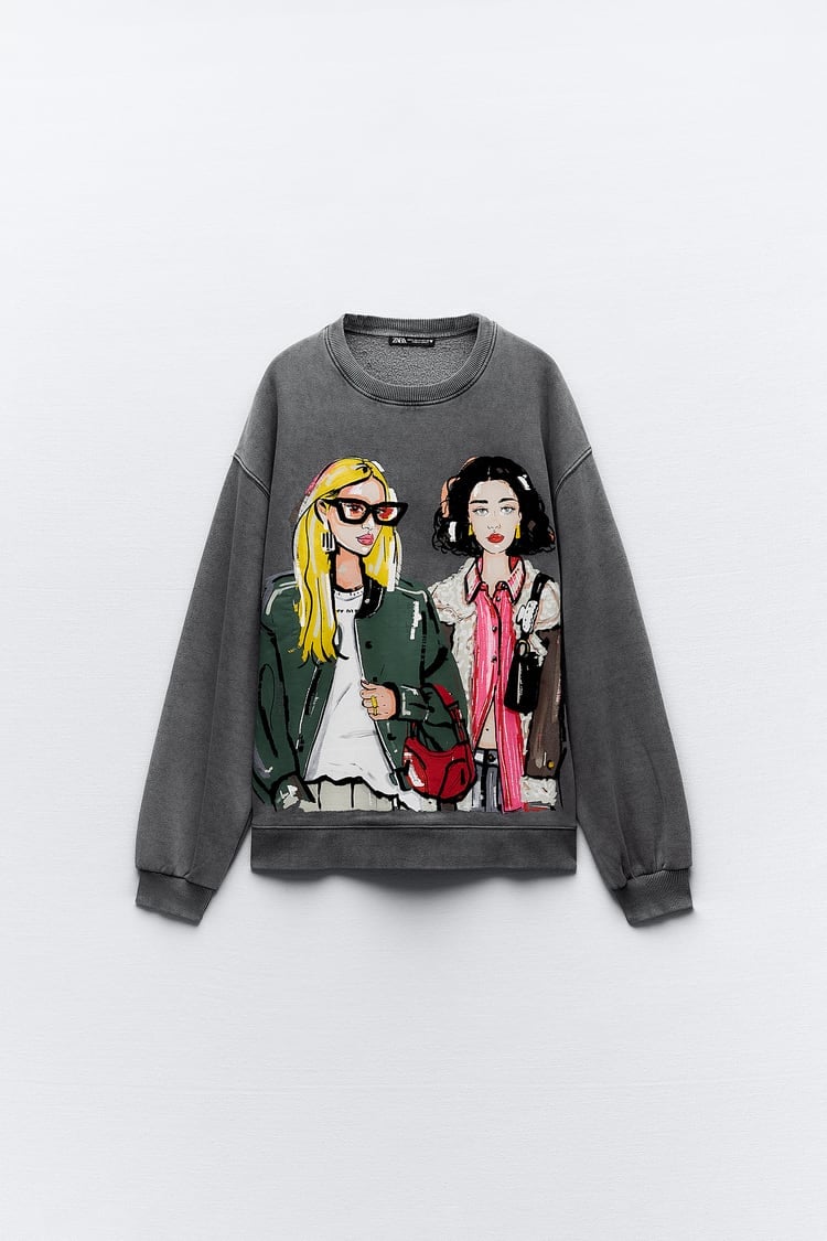 Estas son las cinco sudaderas perfectas para combinar con la famosa falda de raso de Zara