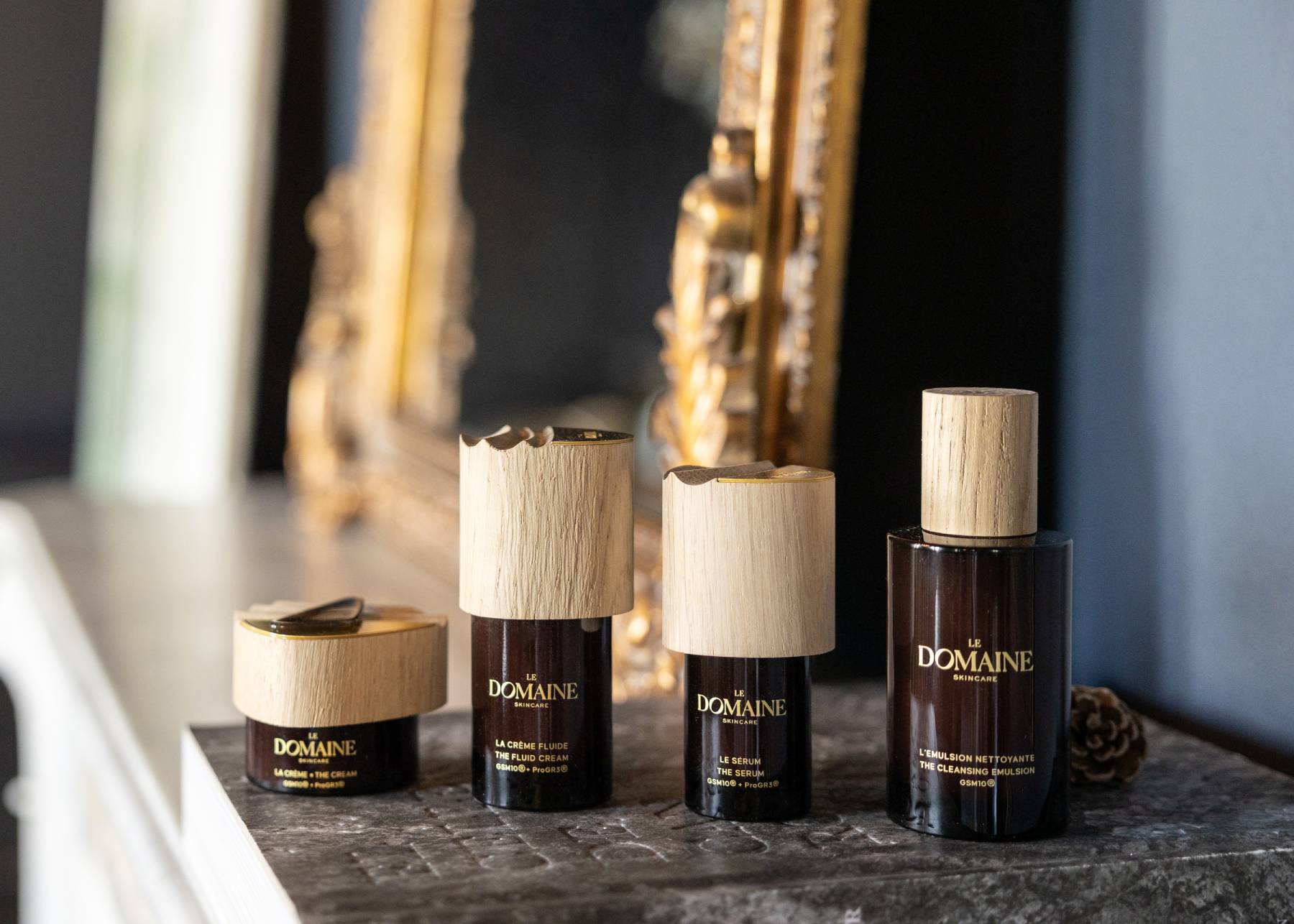 Productos de Le Domaine, la marca de cuidados de la piel de Brad Pitt