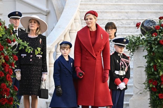 Charlene de M&oacute;naco, catedral de monaco, dia nacional de monaco, 
