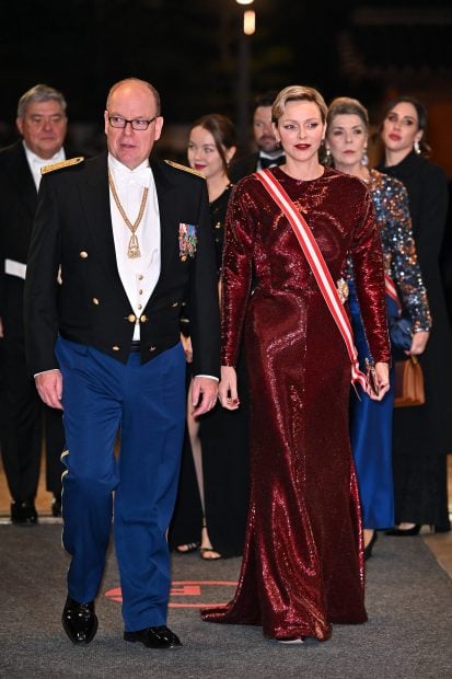 Charlene de M&oacute;naco vestido rojo, Carolina de M&oacute;naco Chanel