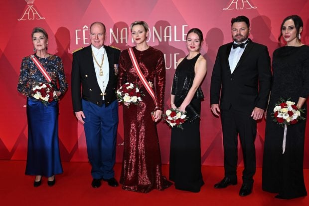 Charlene de M&oacute;naco gala, Charlene vestido lentejuelas