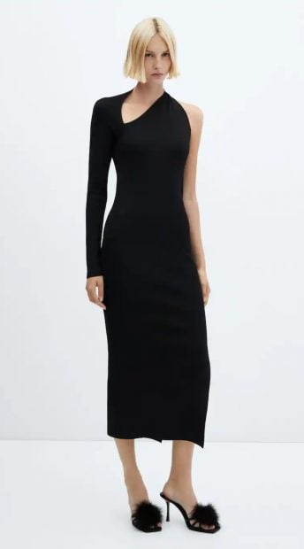 vestido asim&eacute;trico sfera / Cedida