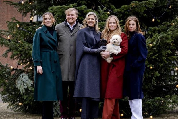 M&aacute;xima Holanda perro, M&aacute;xima de Holanda Navidad, M&aacute;xima hijos
