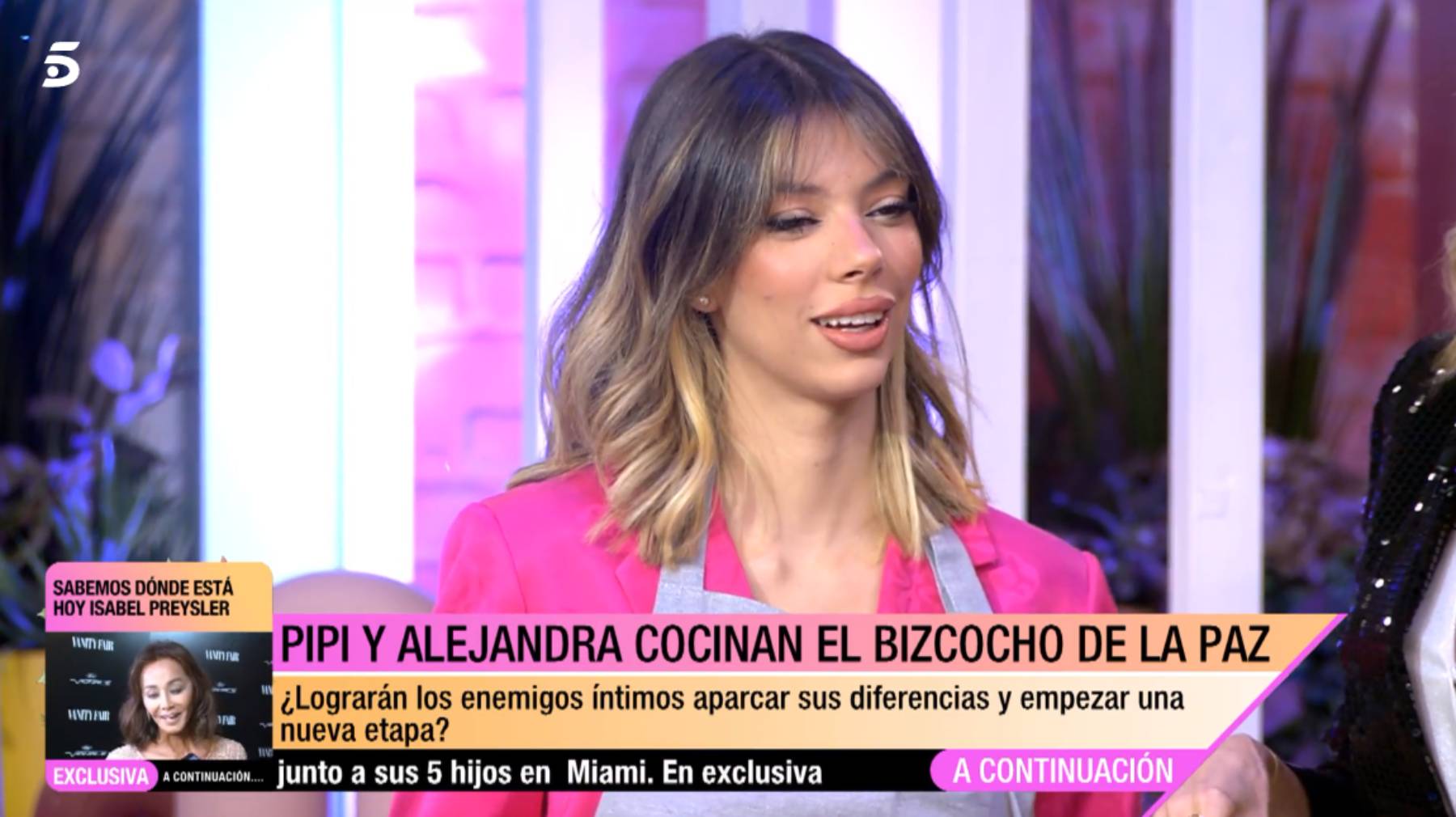 Alejandra Rubio, Mar&iacute;a Teresa Campos, Navidad Campos, traje rosa Alejandra Rubio