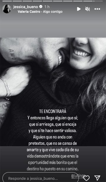 Jessica Bueno, Luitingo, beso Jessica Bueno Luitingo
