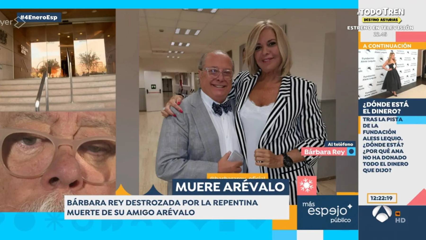Francisco Ar&eacute;valo, muerte Ar&eacute;valo, B&aacute;rbara Rey