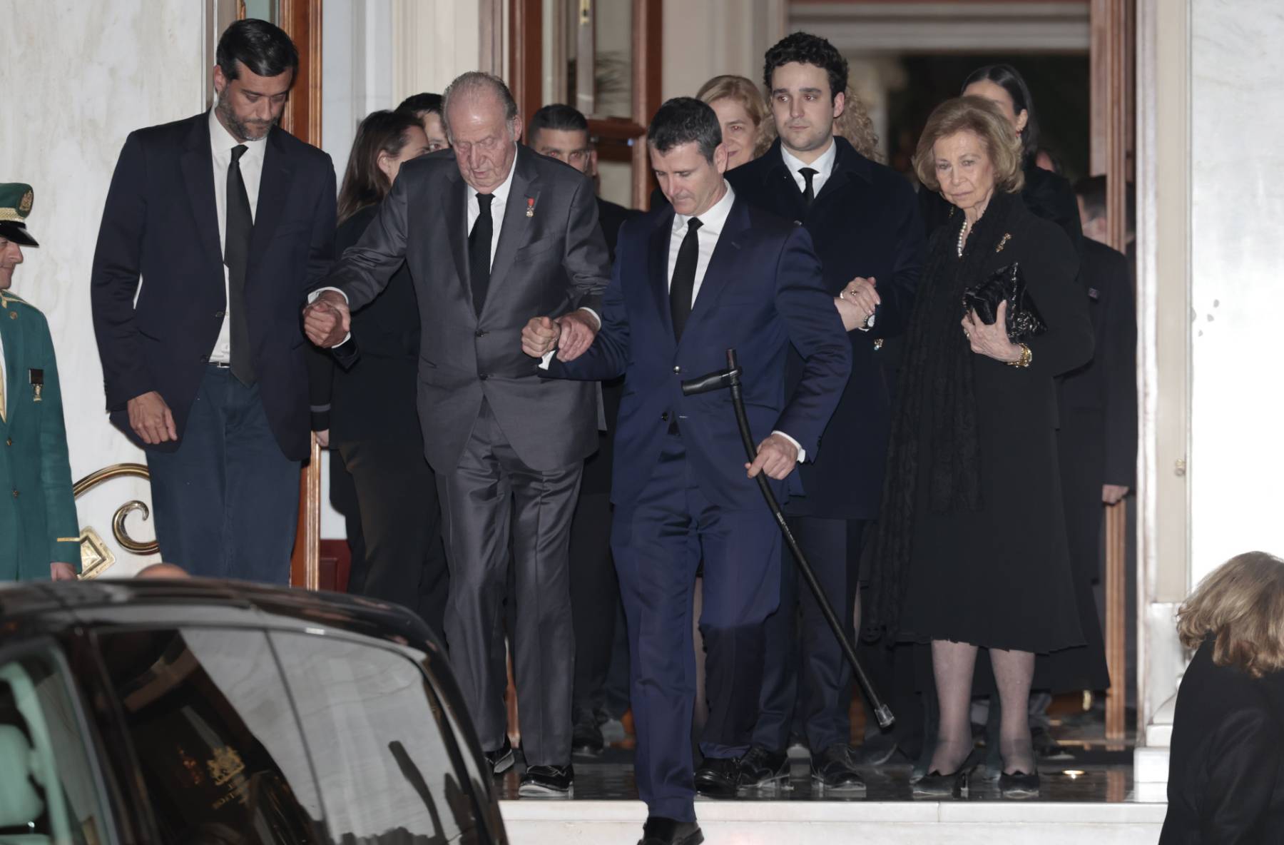 Juan Carlos I y Doña Sofía, Juan Carlos Abu Dabi, Constantino de Grecia