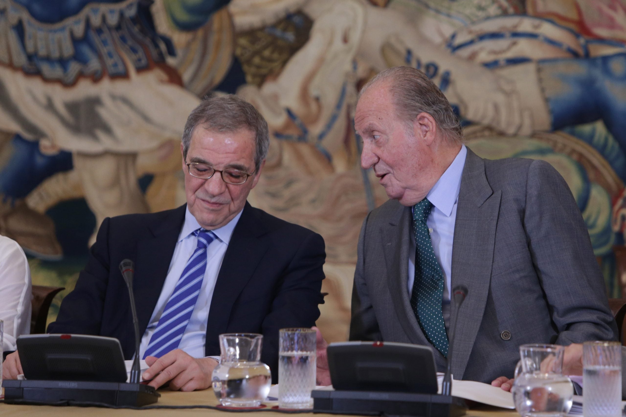 C&eacute;sar Alierta y Juan Carlos I