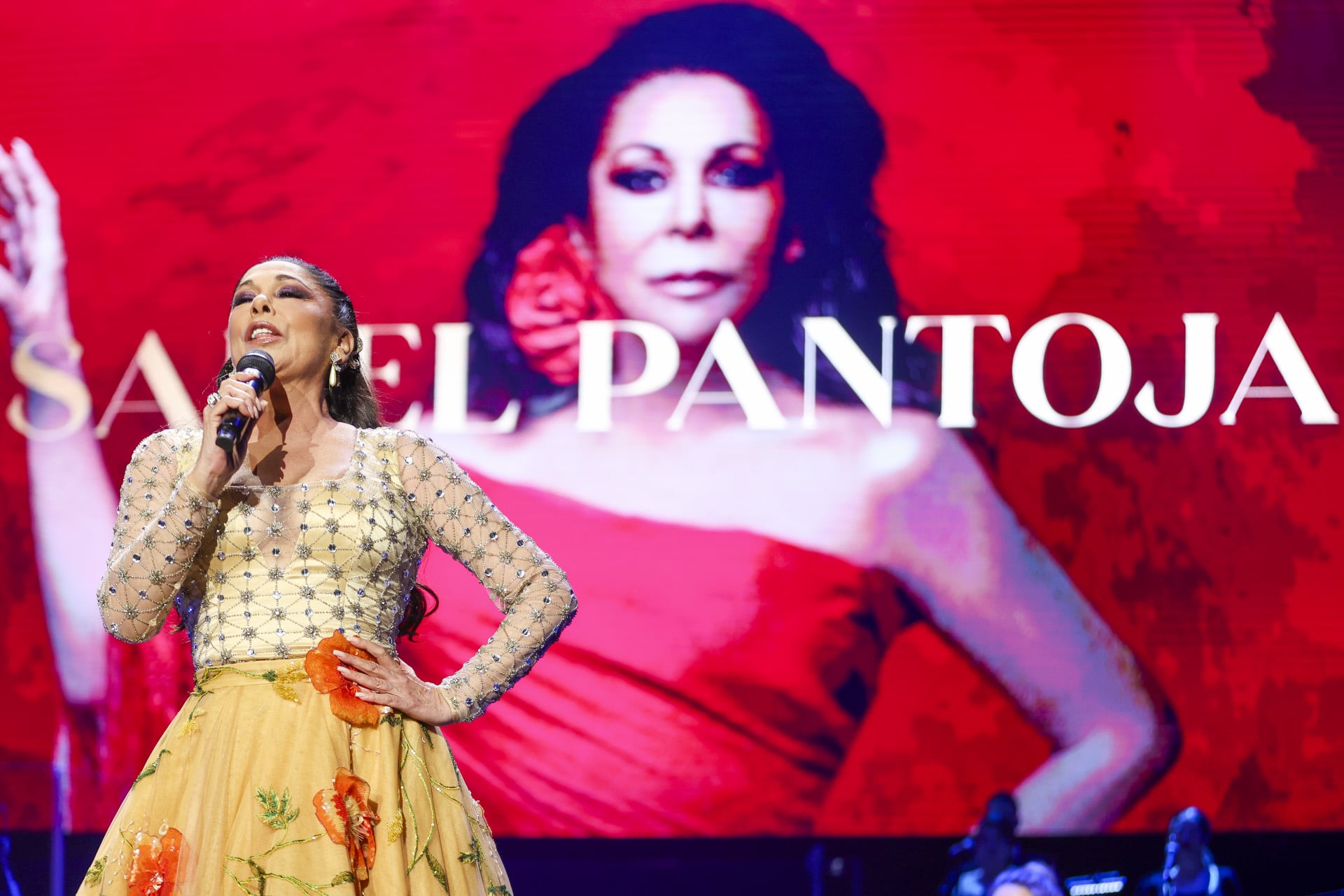 Isabel Pantoja, durante su último concierto en Bilbao