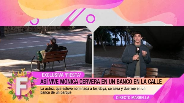 M&oacute;nica Cervera calle, M&oacute;nica Cervera indigencia, Actriz la que se avecina