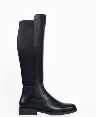Las botas altas son tendencia y las de Marypaz son una ganga: planas y con efecto licra