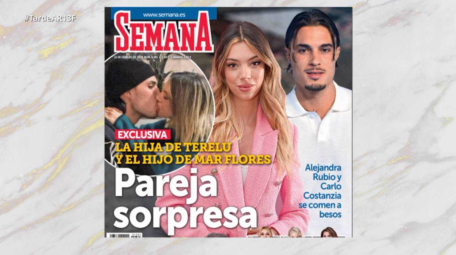 Alejandra Rubio, Carlo Costanzia, Alejandra Carlo Costanzia, Terelu Campos y Mar Flores