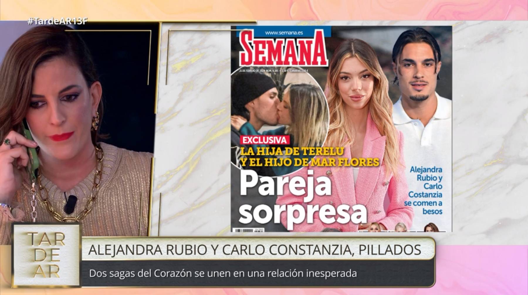 Alejandra Rubio, Carlo Costanzia, Alejandra Carlo Costanzia, Terelu Campos y Mar Flores