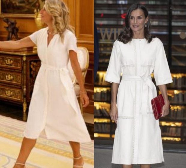 Yolanda Díaz Reina Letizia mismo look