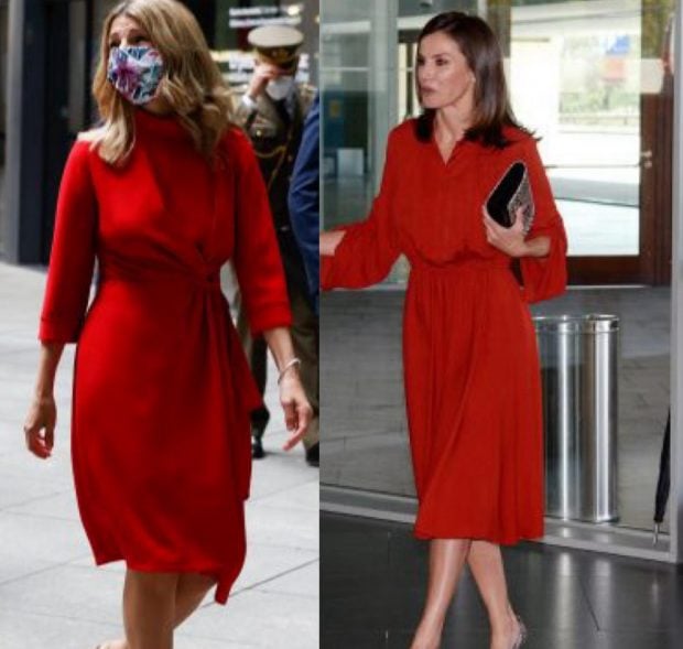 Yolanda Díaz Reina Letizia mismo look