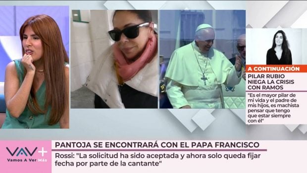 Isabel Pantoja Papa, Isabel Pantoja Vaticano, Papa Francisco, Audiencia papal