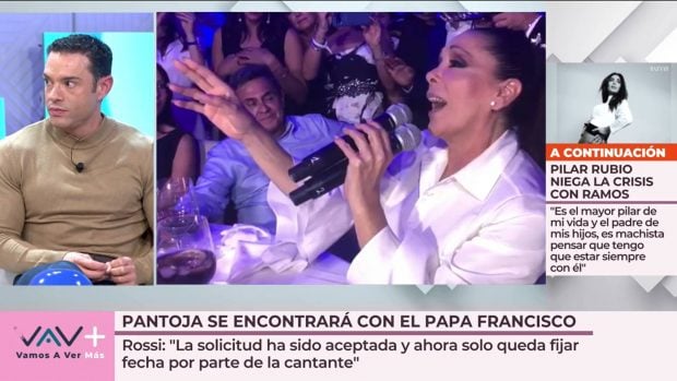 Isabel Pantoja Papa, Isabel Pantoja Vaticano, Papa Francisco, Audiencia papal