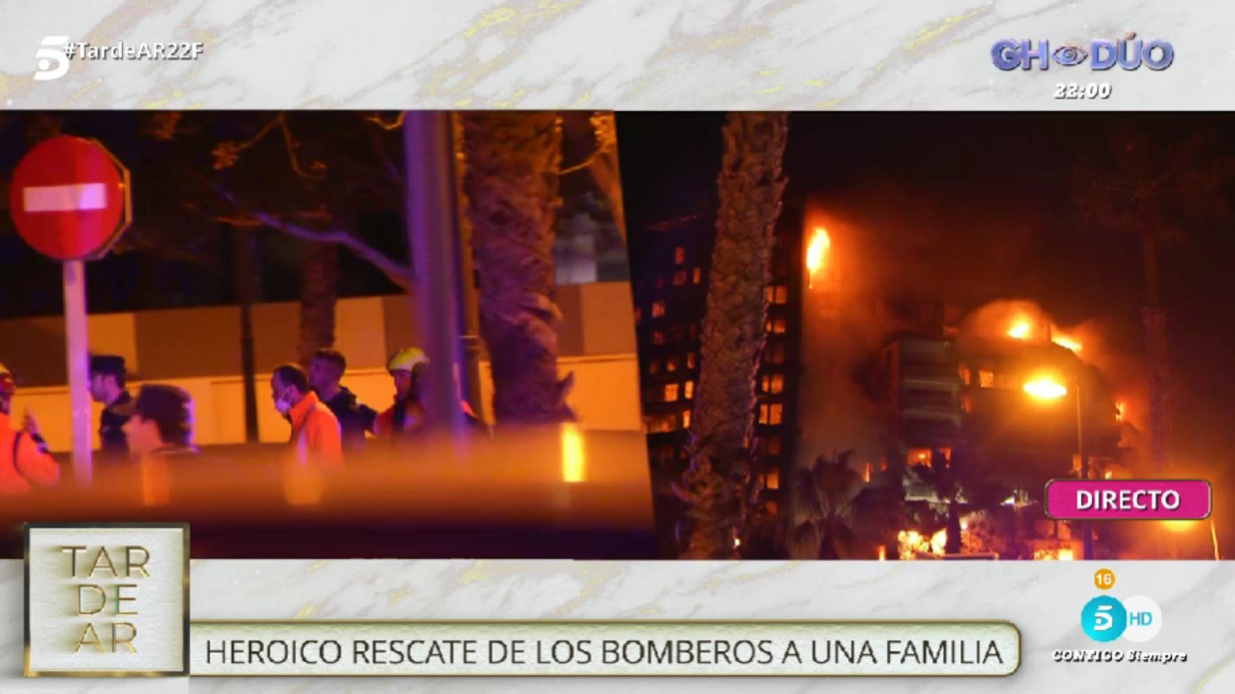 Ana Rosa incendio, Ana Rosa Quintana, Ana Rosa bombero