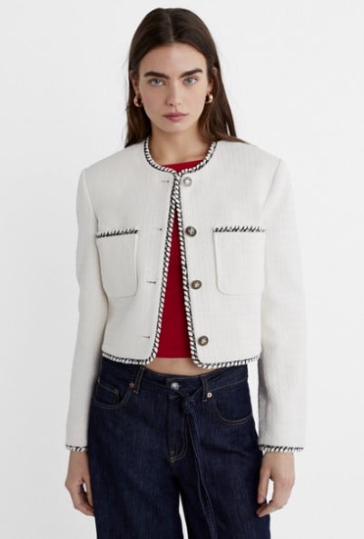 Tiene un estilo muy franc&eacute;s: la chaqueta m&aacute;s chic de Stradivarius ideal para llevar en primavera