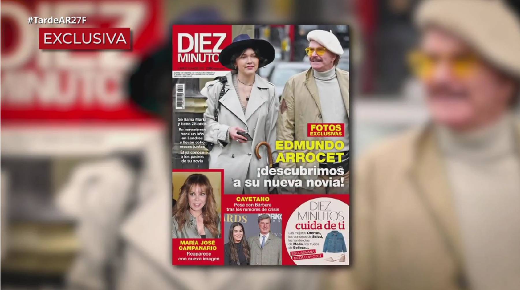 Edmundo Arrocet, novia Bigote Arrocet, Mar&iacute;a Teresa Campos Edmundo