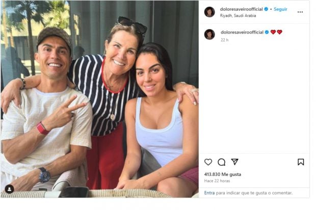 Cristiano Ronaldo, Georgina Rodr&iacute;guez, Dolores Aveiro