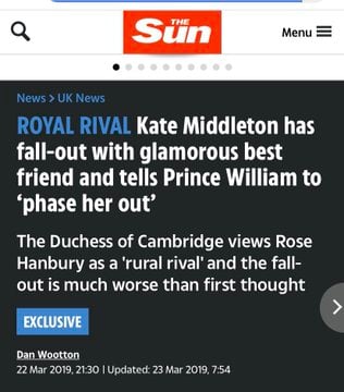 The Sun alerto sobre las posibles infidelidades de Guillermo hacia Kate Middleton