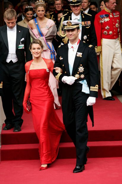 reina Letizia rojo