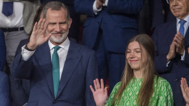 Rey Felipe VI, la infanta Sof&iacute;a