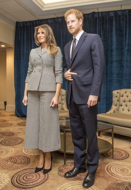 Melania Trump, pr&iacute;ncipe harry