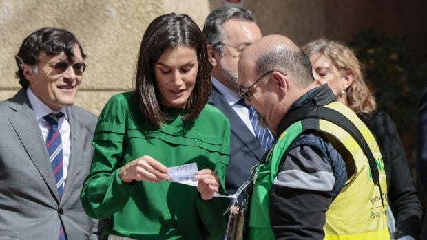 Reina Letizia, once, cup&oacute;n
