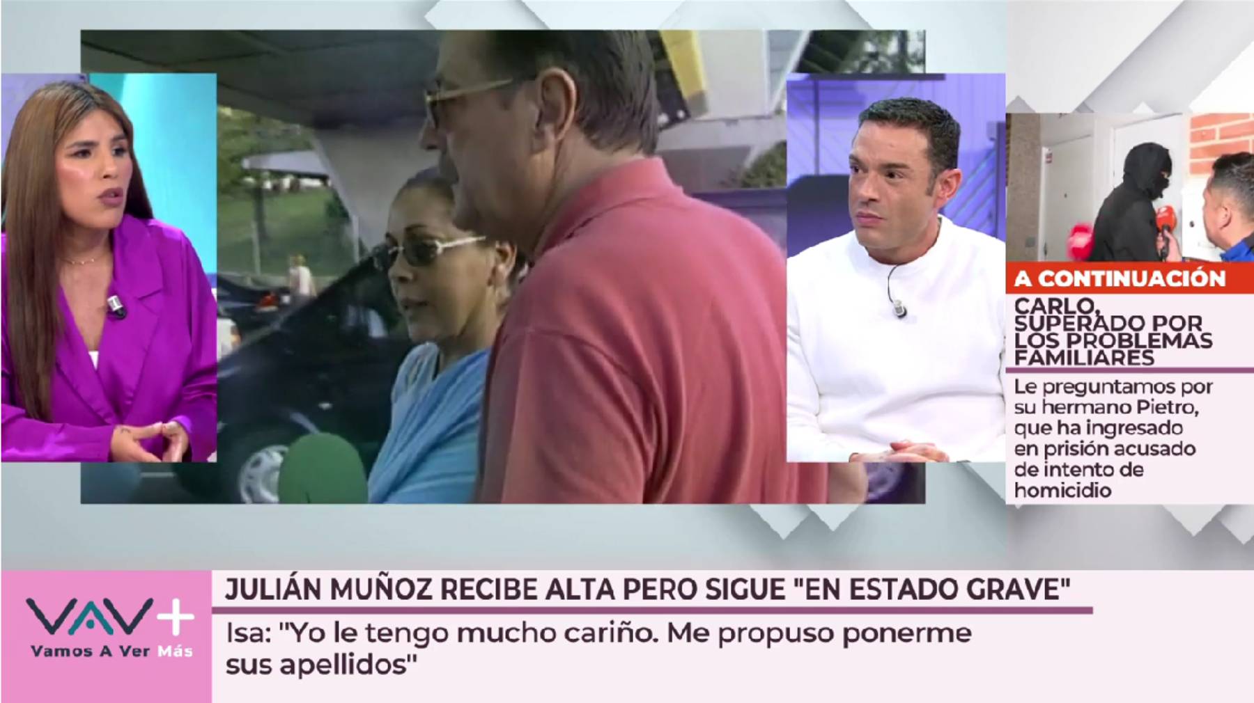 Isa Pantoja, Isa Pantoja Juli&aacute;n Mu&ntilde;oz, salud Juli&aacute;n Mu&ntilde;oz