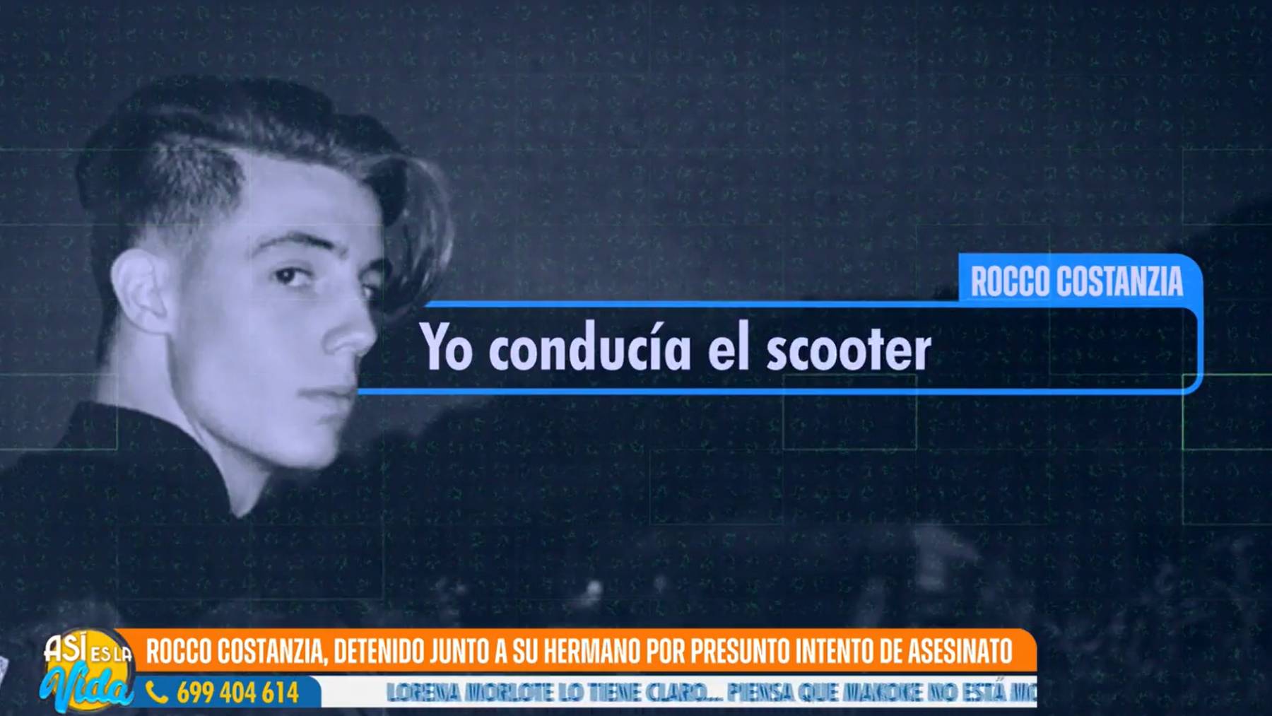 Carlo Costanzia hermano, Rocco Costanzia, Pietro Costanzia, hijo Mar Flores, Carlo Costanzia padre, Pietro detenido