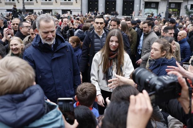 los reyes en semana santa, la familia real en semana santa